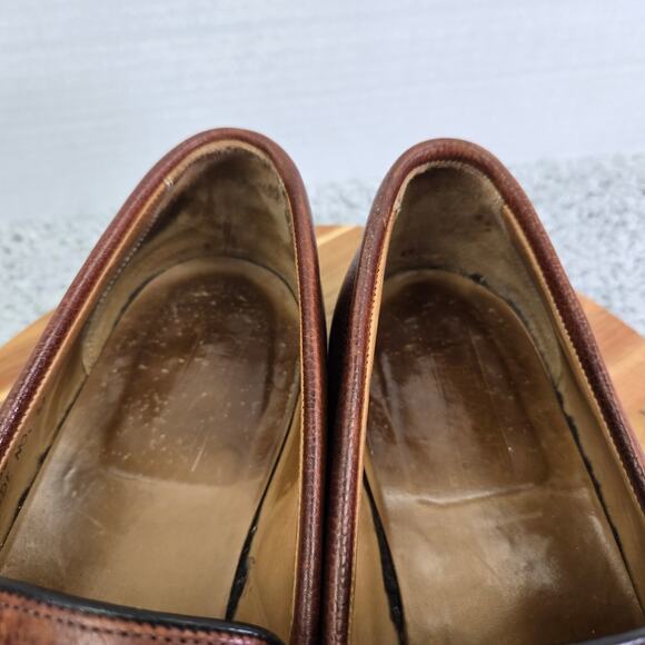Joseph Cheaney Howard R 5203 Mahogany Brown Studded Penny Loafer Mens UK11 US12 - Picture 12 of 16